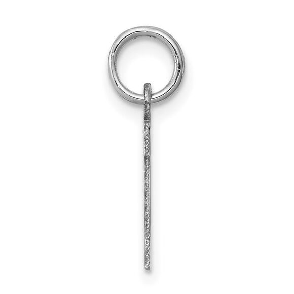 Sterling Silver, Amanda Collection Small Block Style Initial I Pendant - Picture 2 of 6